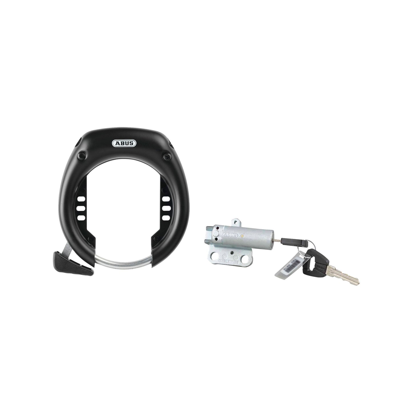 Abus 5750L Retainable Ring Lock with RIB Battery Lock – P&A from Fife Cycles