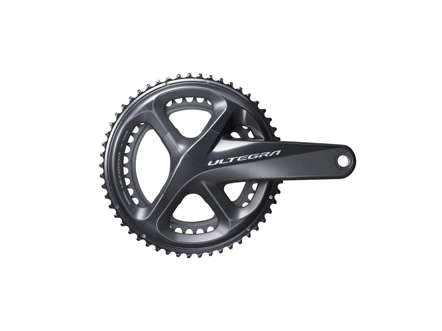 Shimano Ultegra R8000 Crankset - 52/36t, 165mm, Grey