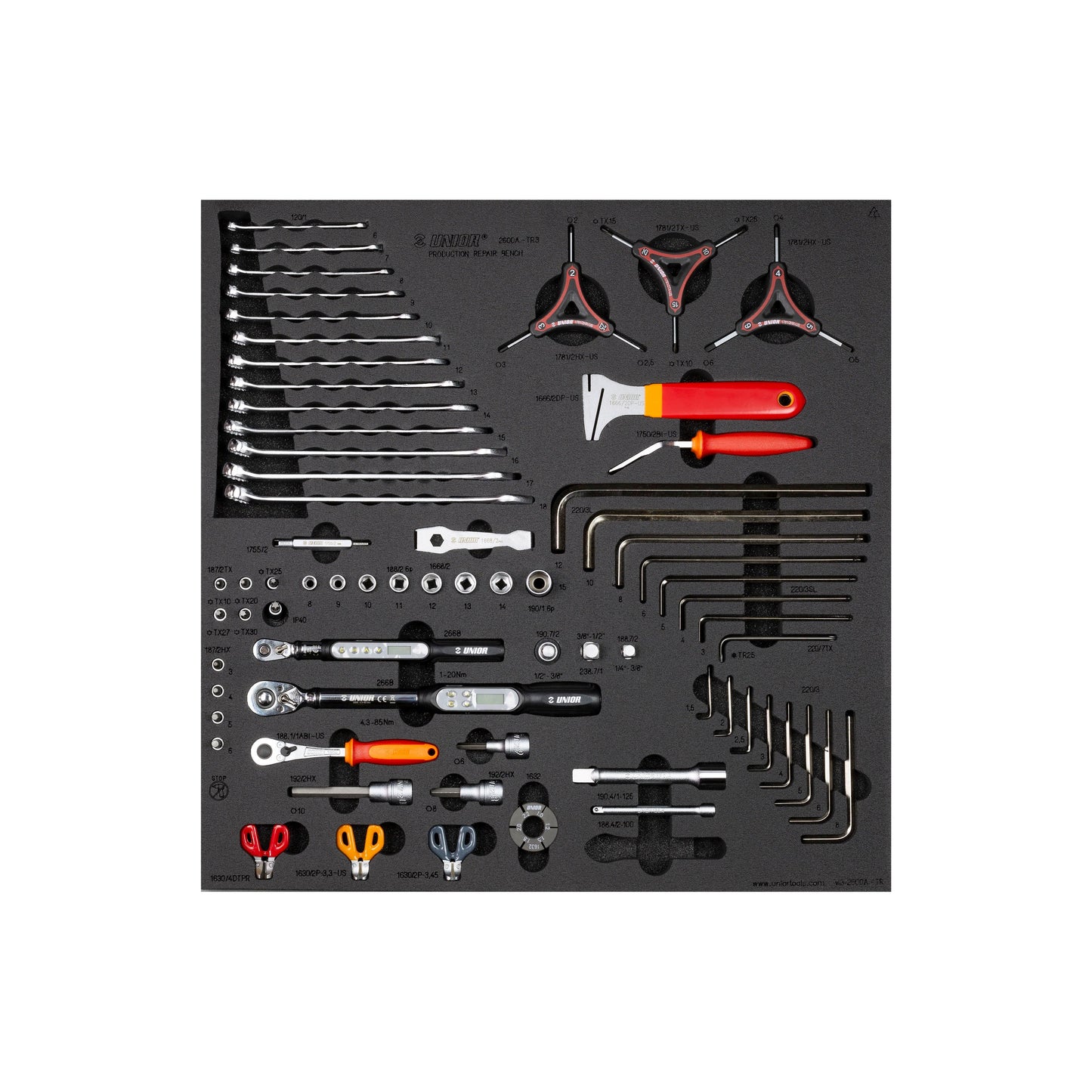 Unior Production Bench Drawer 3 Tool Tray Set – P&A from Fife Cycles