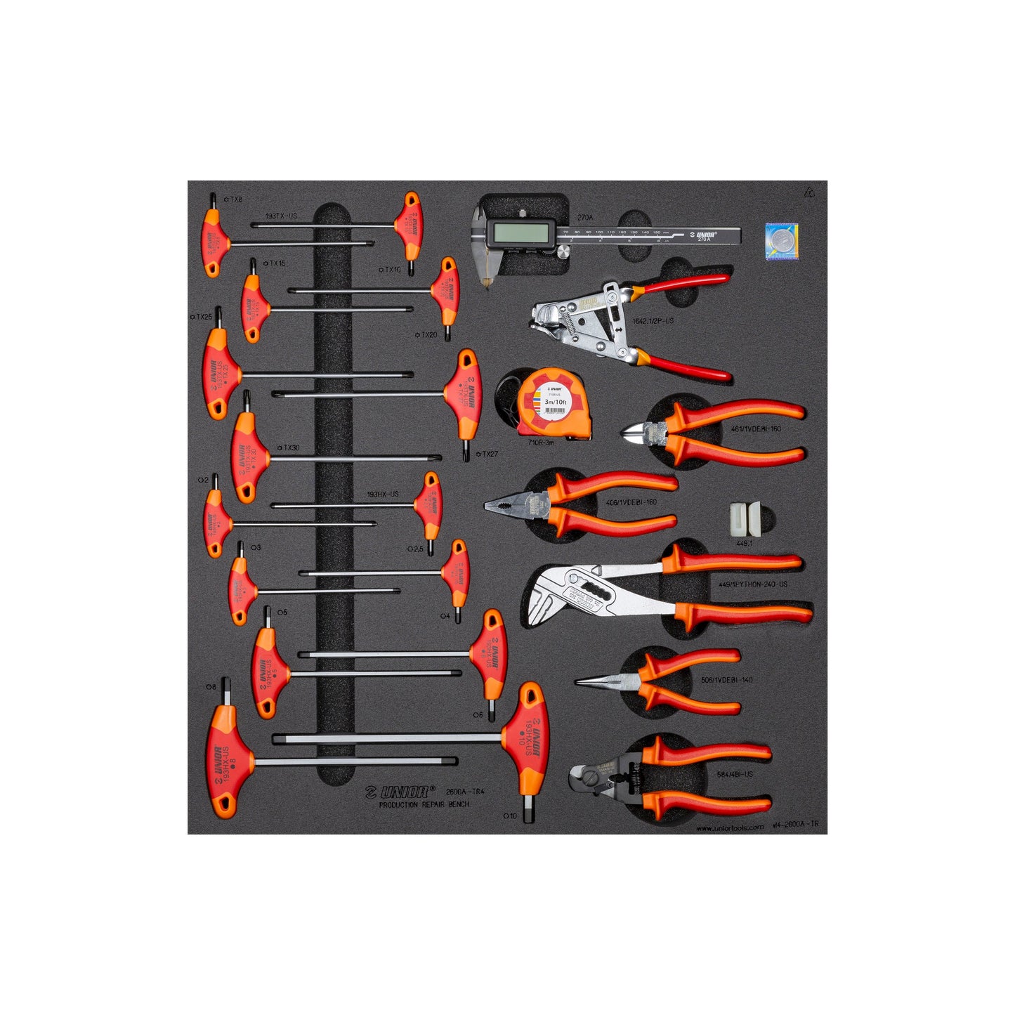 Unior Production Bench Drawer 4 Tool Tray Set – P&A from Fife Cycles