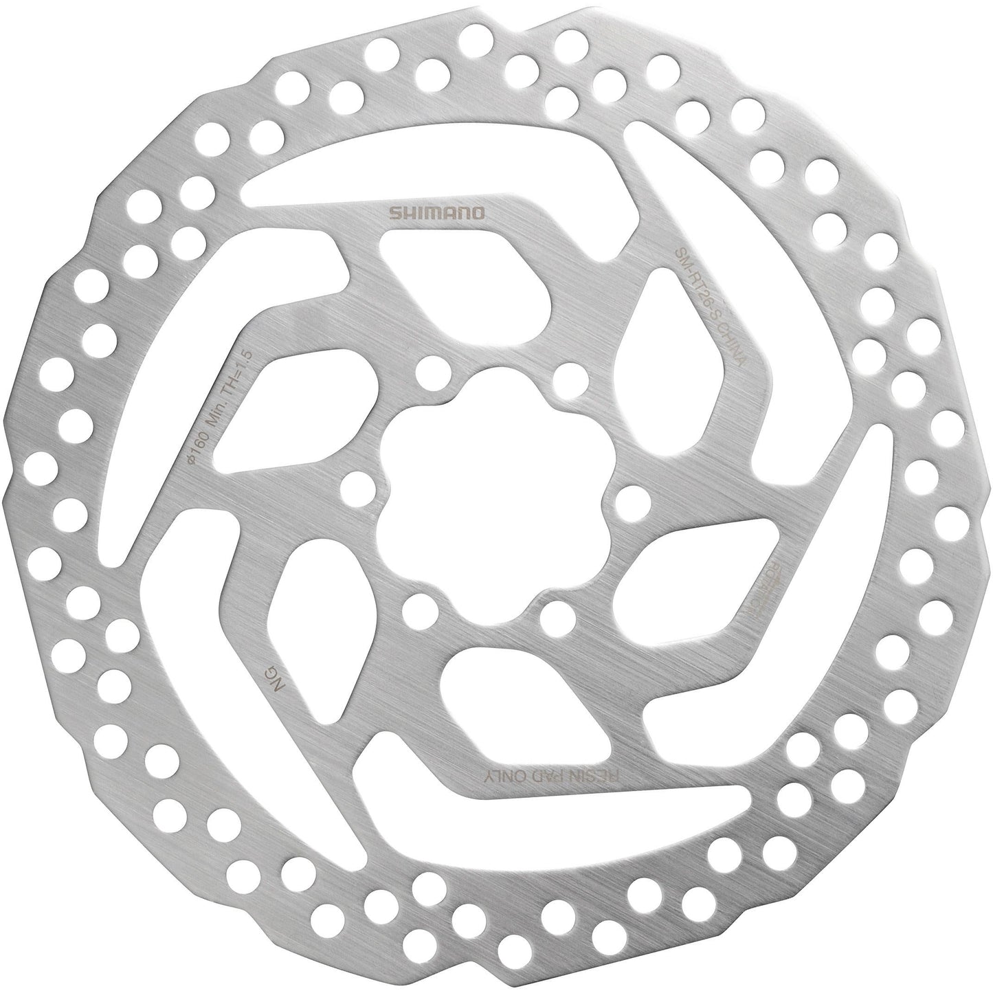 Shimano SM-RT26 6 bolt disc rotor for resin pads, 180 mm