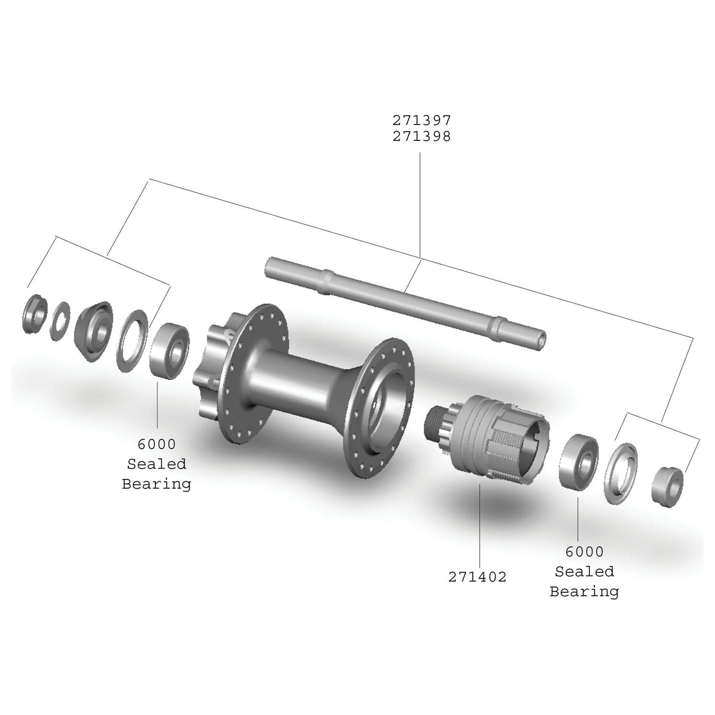 Bontrager Single Speed Axle Kit