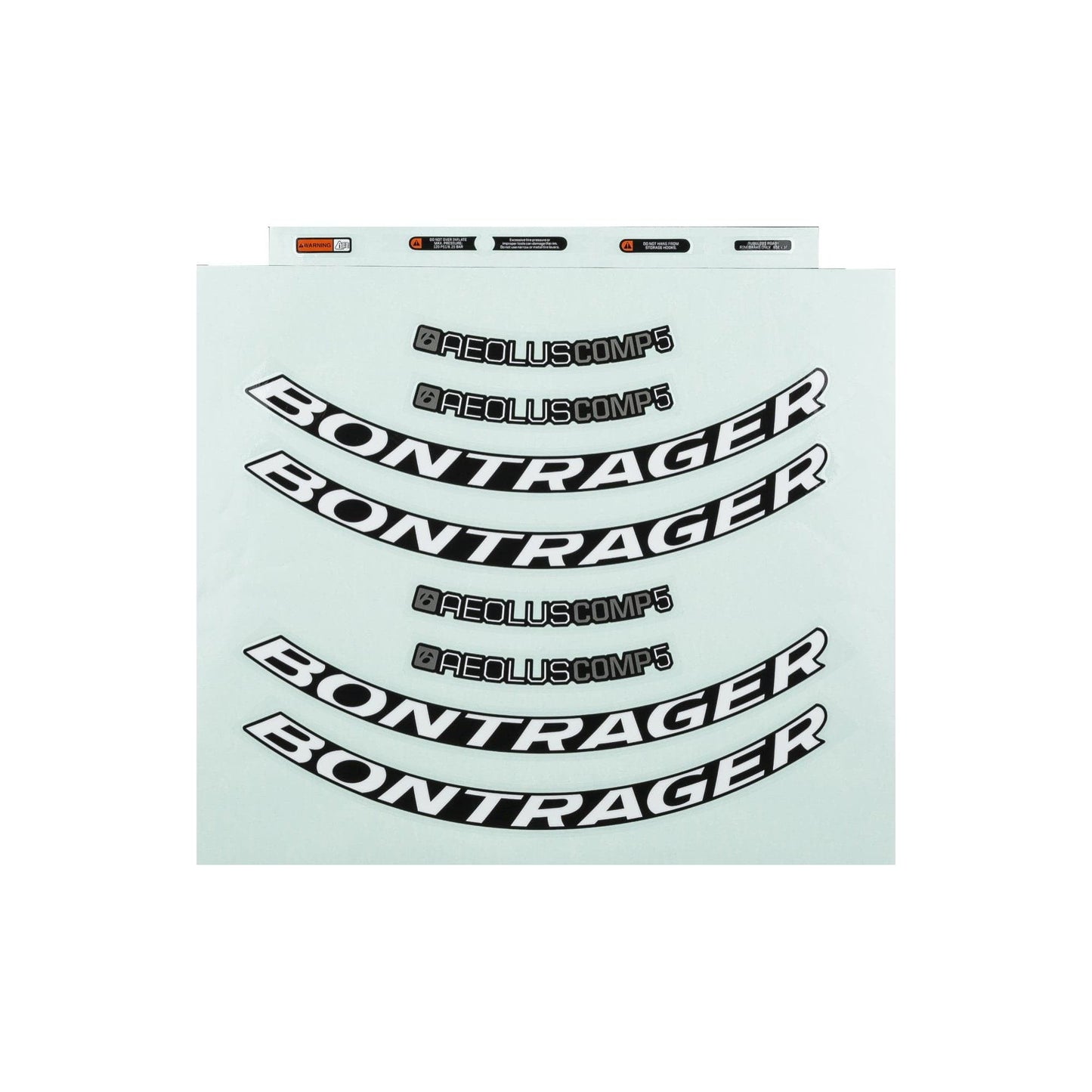 Bontrager Aeolus Comp Rim Decal Sets