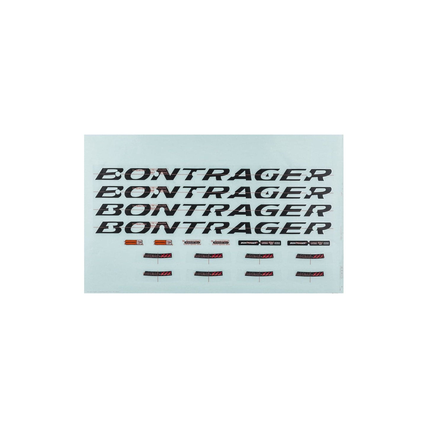 Bontrager Aeolus XXX Rim Decal Sets