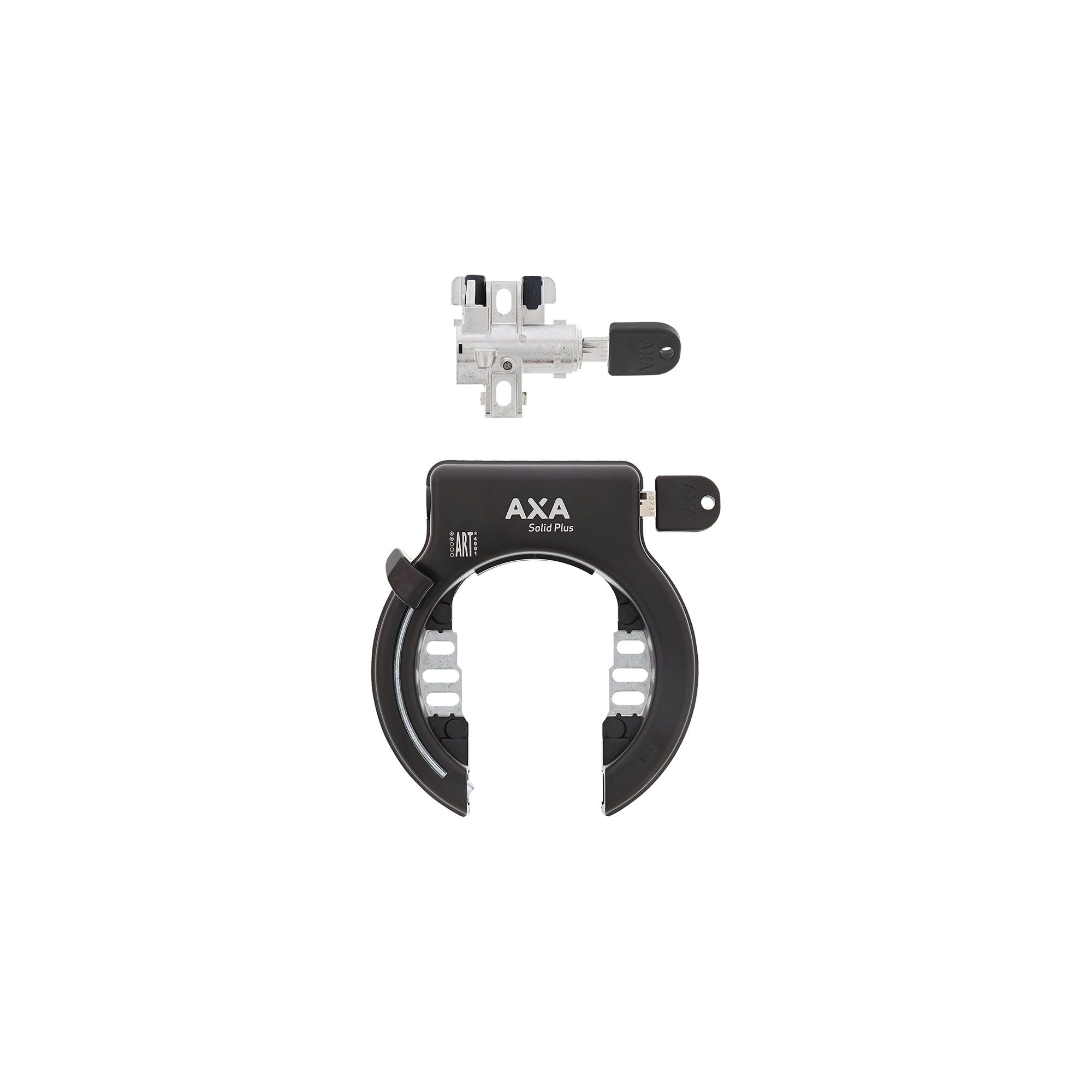 AXA Bosch 2 Downtube Battery with Solid-Plus Ring Lock