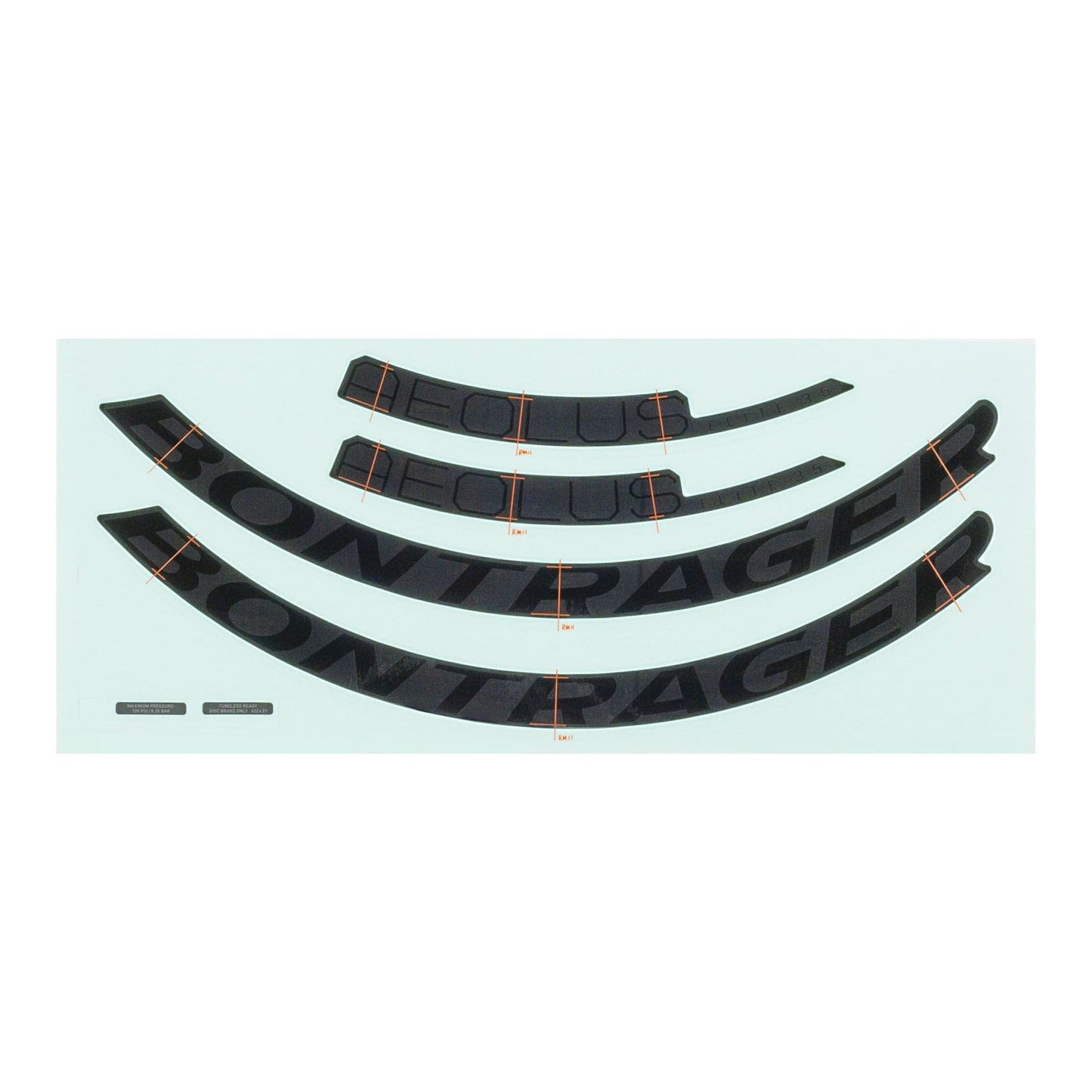 Bontrager Aeolus Elite 35mm Rim Decal Sets