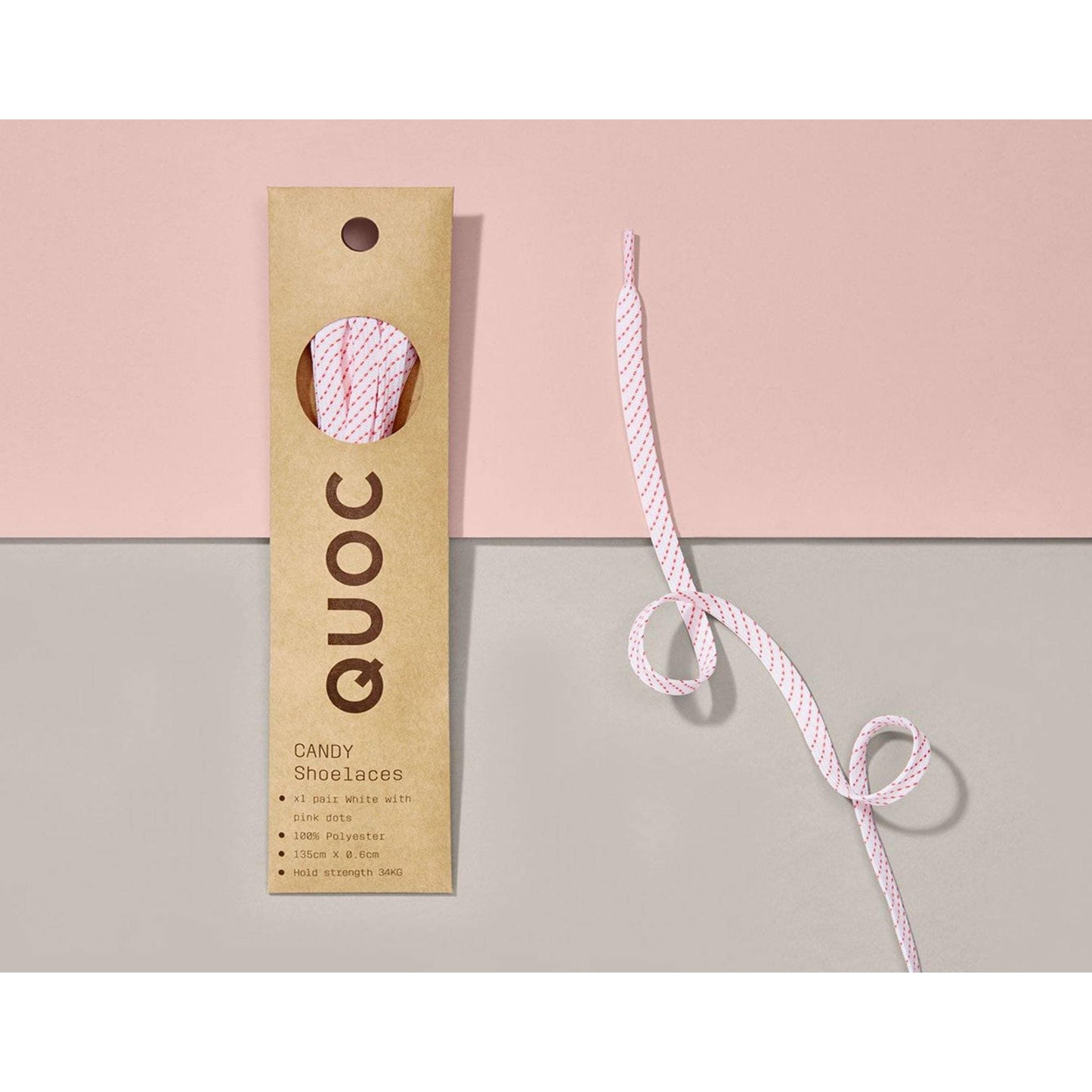 White and Pink Cycling Shoe Laces