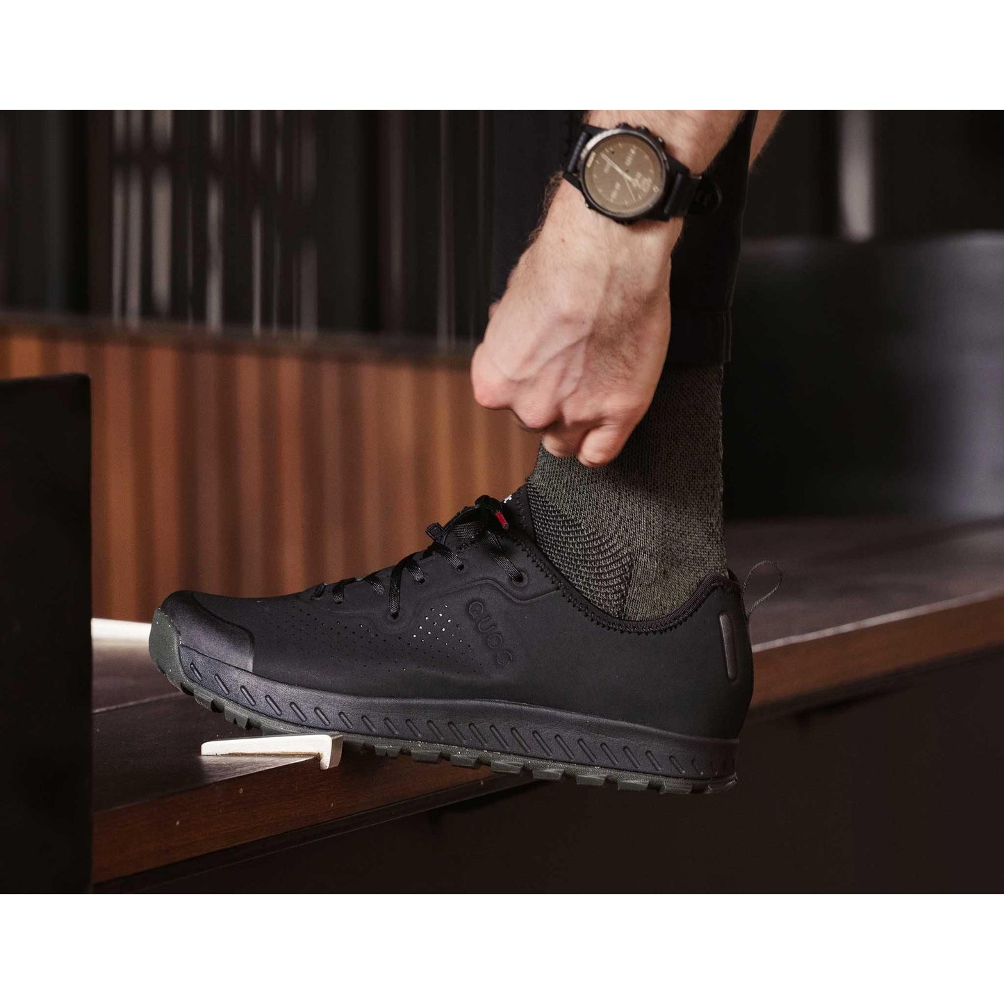 QUOC WEEKEND CYCLING SNEAKER - BLACK