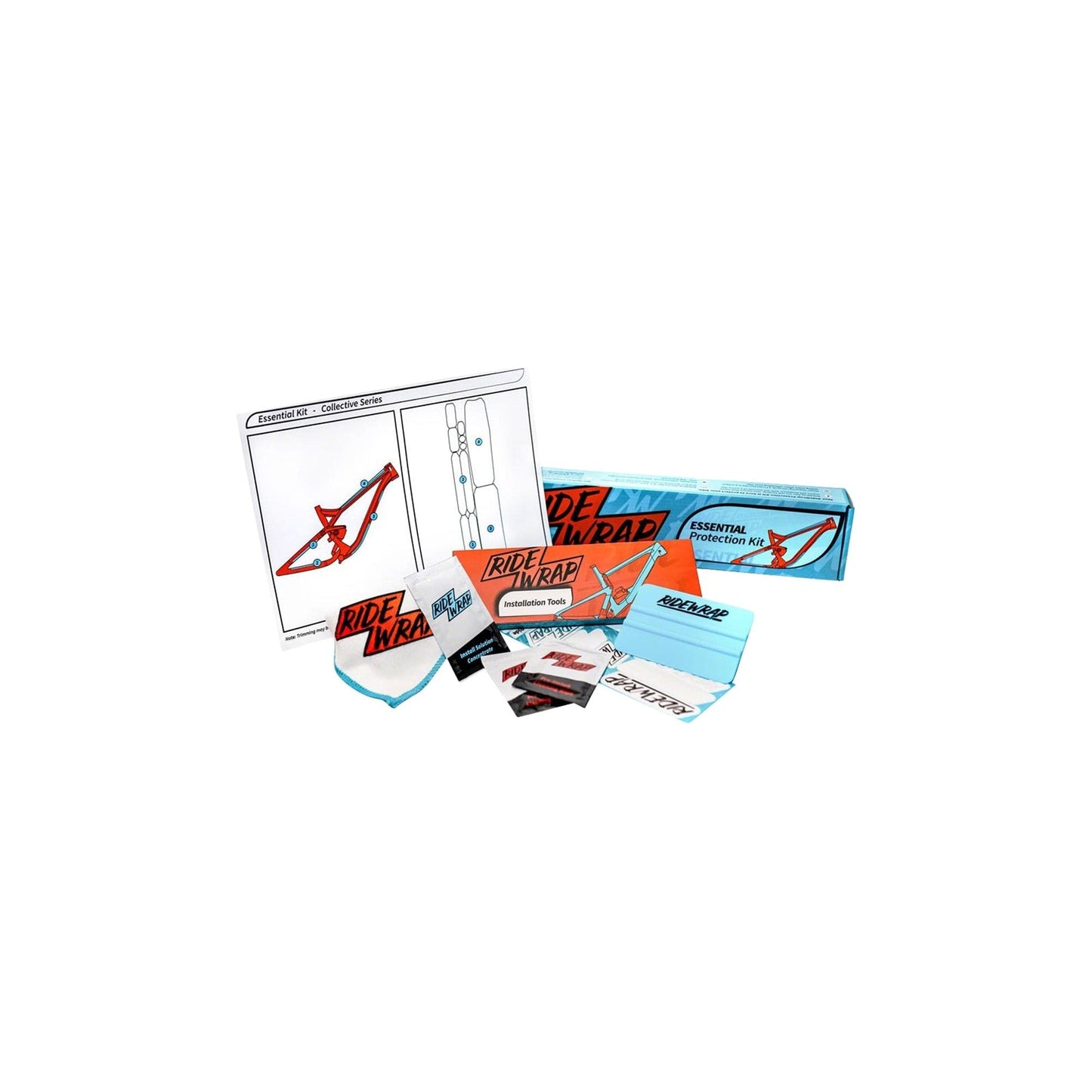 RideWrap Essential MTB Gloss Frame Protection Kit