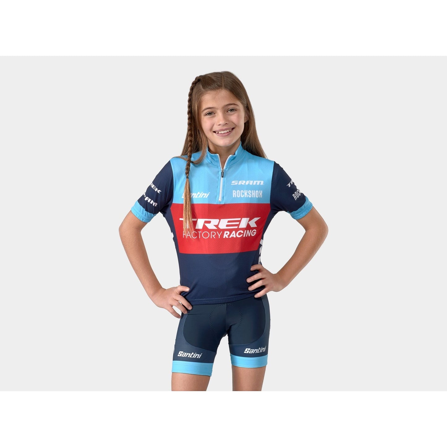 Santini Trek Factory Racing XC Team Replica Kids' Bib Short