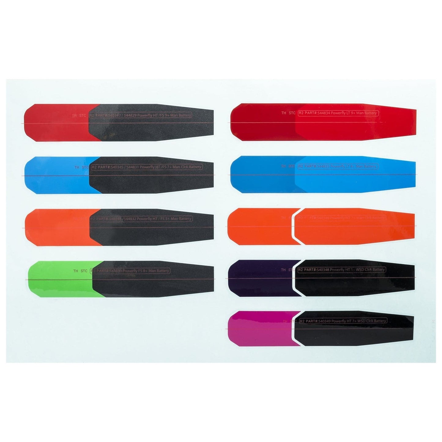 Trek E-bike Colorways Battery Decal Set