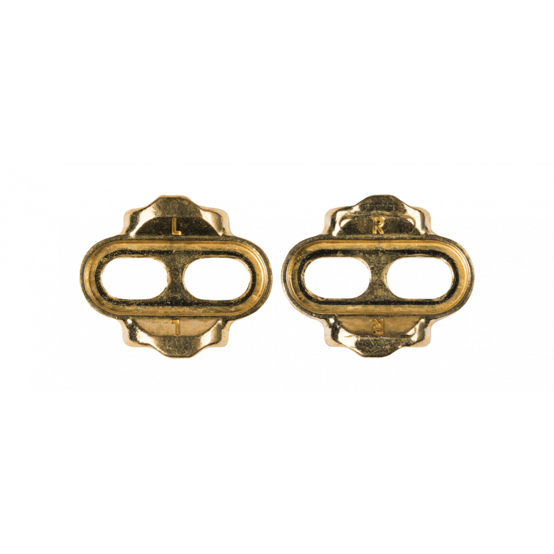 Crankbrothers Standard Release Premium Cleat Kit - Gold, 6° Float