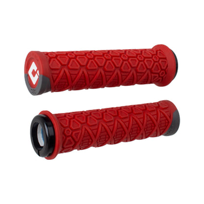 ODI Vanquish v2.1 Lock-On Grips - Graphite/Red (D33VSRH-B)