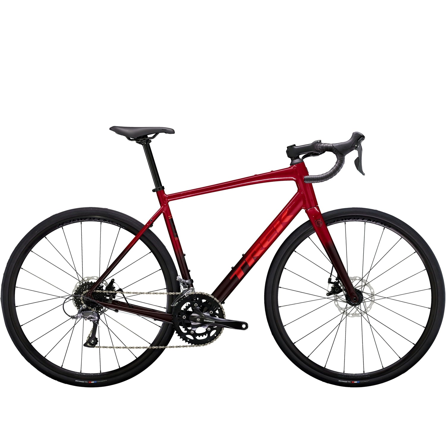 Trek Domane AL 2 GEN 4 2026 – Road Bikes – Crimson to Dark Carmine Fade