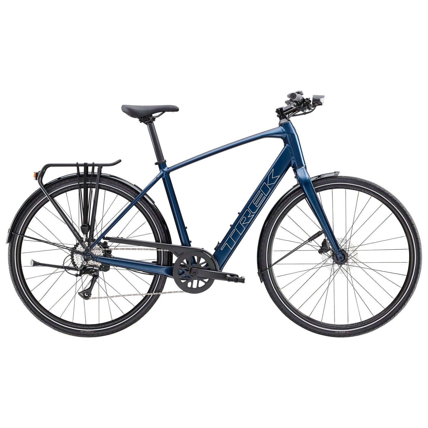 Trek Fx+ 2 LT 2026 – eHybrid / eTrekking – Satin Mulsanne Blue