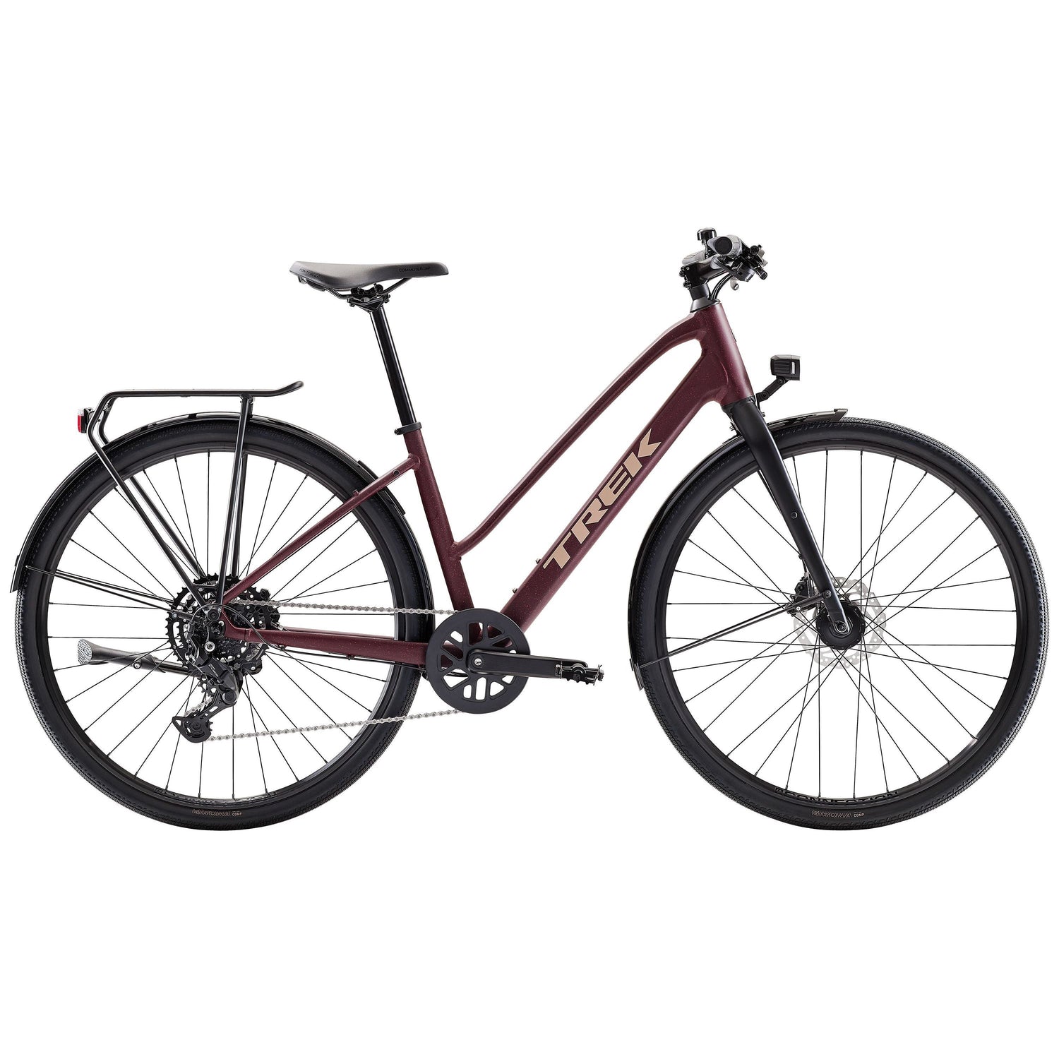 Trek Fx Sport AL Equipped Midstep 2026 – hybrid / trekking – Cobra Blood / Sedona Red Splatt e r