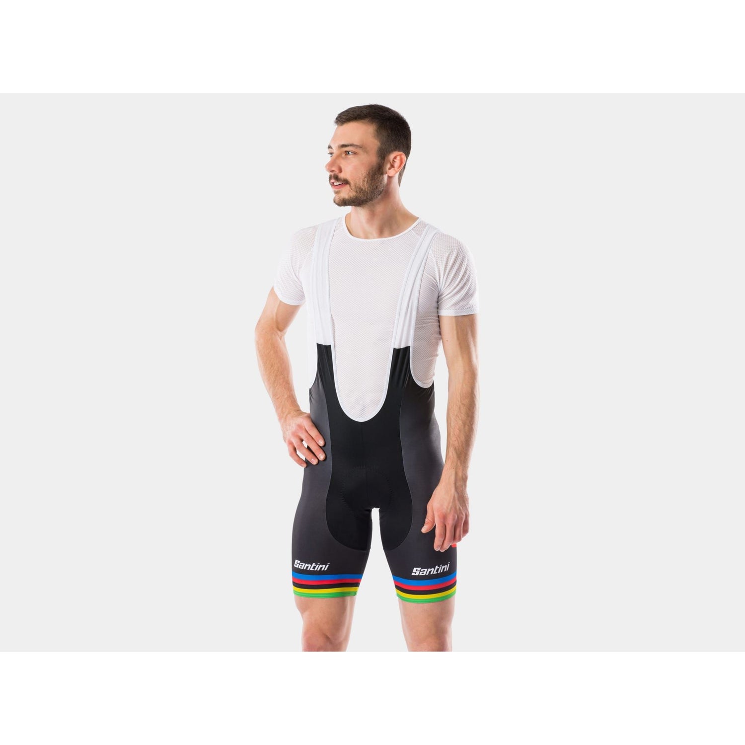 Santini Trek-Segafredo Men's Team World Champion Replica Bib Shorts
