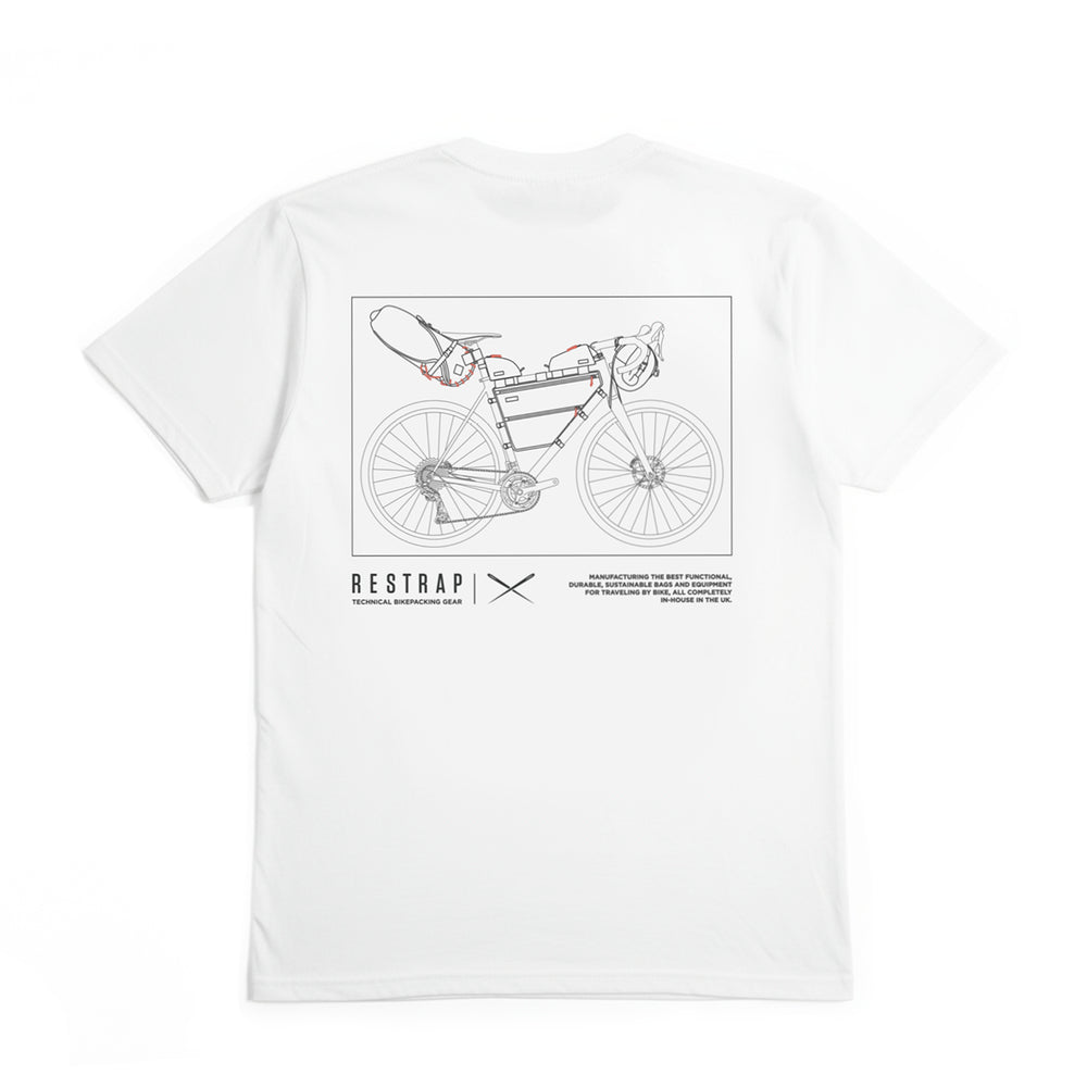 Restrap Bikepacking T-shirt - White