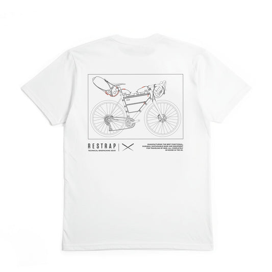 Restrap Bikepacking T-shirt - White