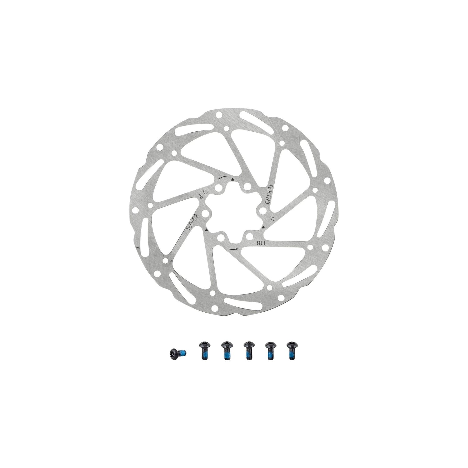 Tektro TR-52 6-Bolt Disc Brake Rotor – P&A from Fife Cycles