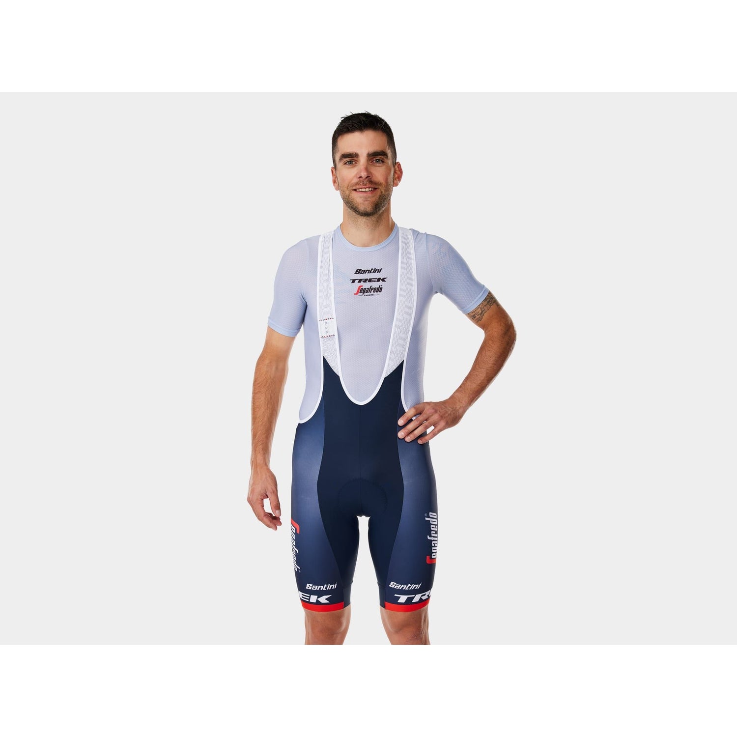 TREK-SEGAFREDO MEN&#039;S TEAM REPLICA RACE BIB SHORTS