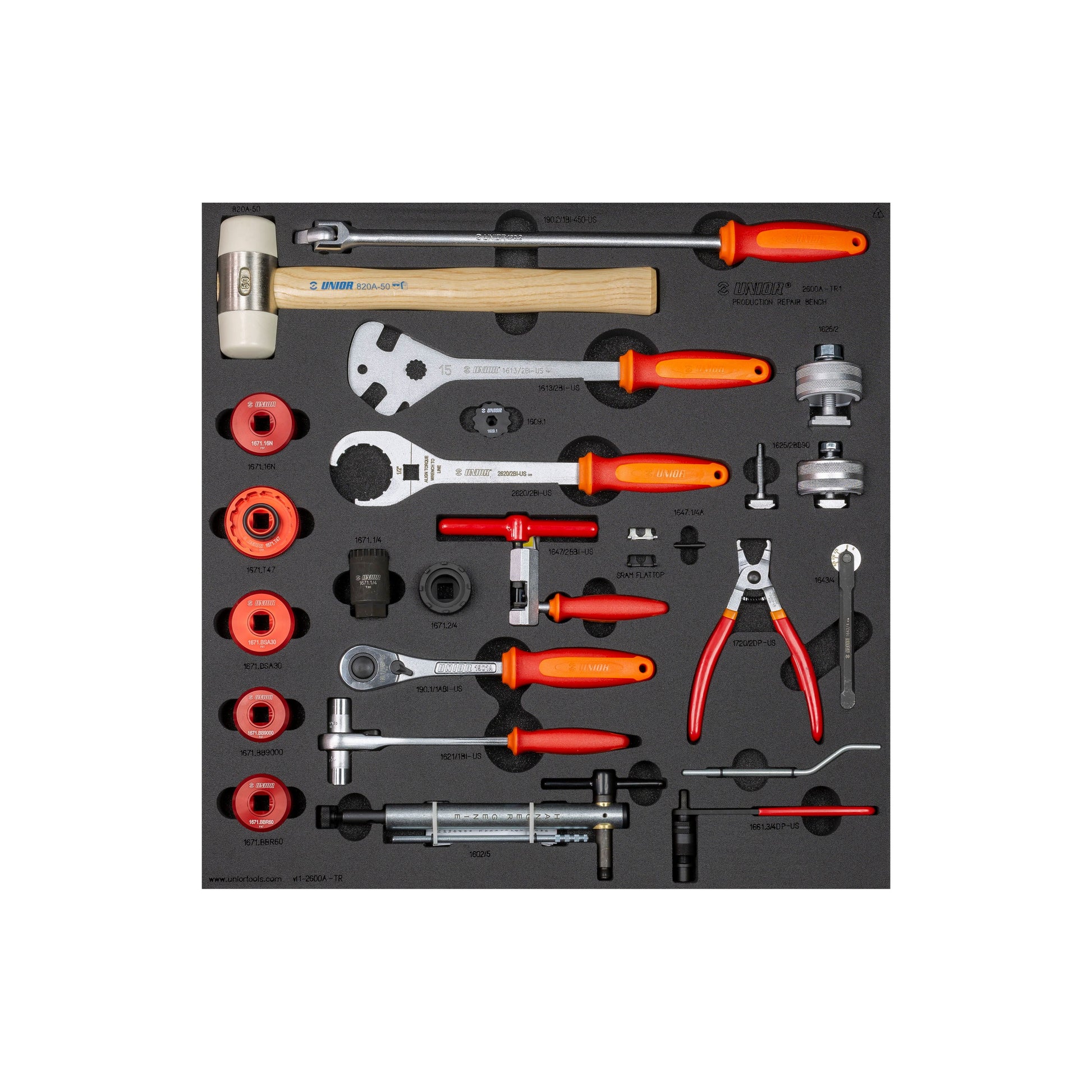 Unior Production Bench Drawer 1 Tool Tray Set – P&A from Fife Cycles