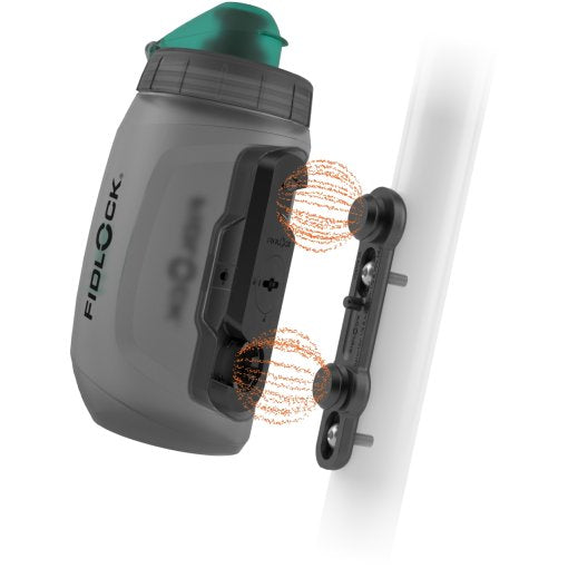 Fidlock TWIST Bottle 450 Antibacterial + Bike Base - Smoke (AB-09611-P11032(TBL))