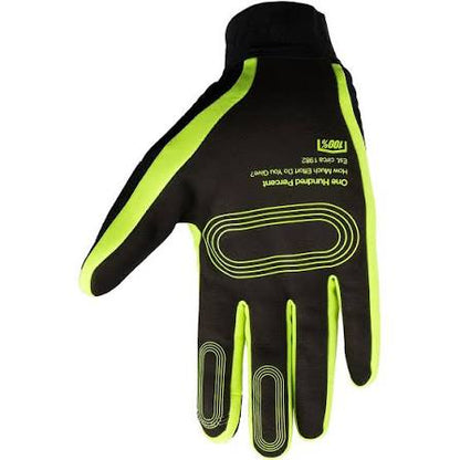 100% Brisker Xtreme Gloves - Black/Fluo Yellow