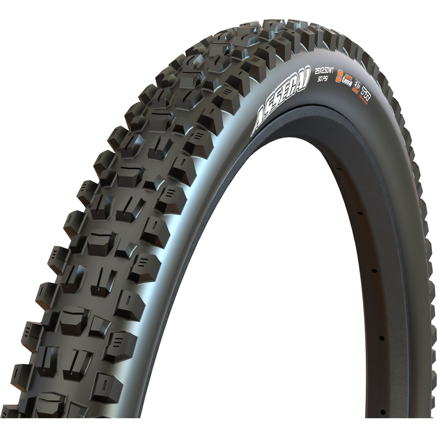 Maxxis Assegai 29x2.50 WT 3C MaxxGrip DH TR E25 Folding MTB Tyre