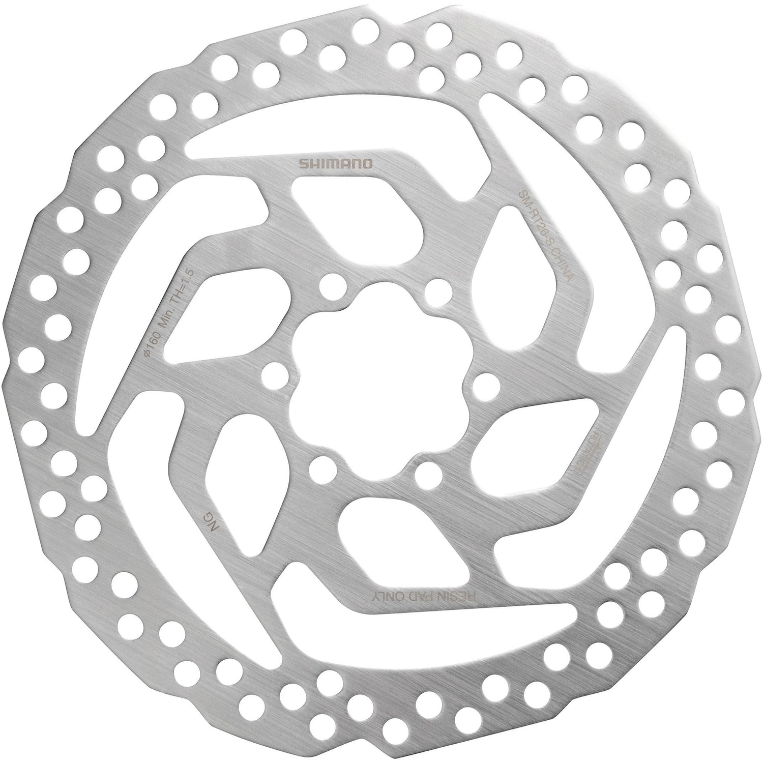 Shimano SM-RT26 6 bolt disc rotor for resin pads, 180 mm