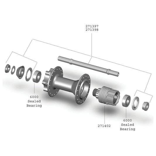 Bontrager Single Speed Axle Kit