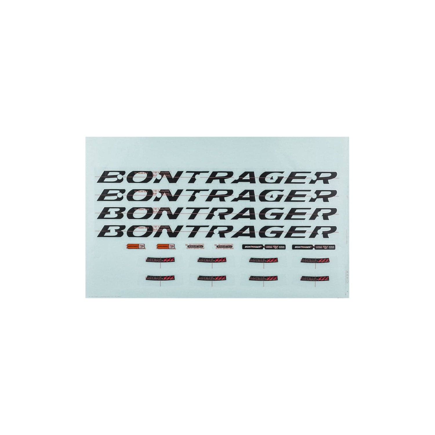 Bontrager Aeolus XXX Rim Decal Sets