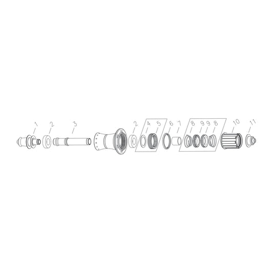 Bontrager DT240 Road 5mm Non-Drive Axle End Cap
