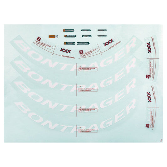 Bontrager Wheelsystem Replacement Aeolus XXX 6 Decals