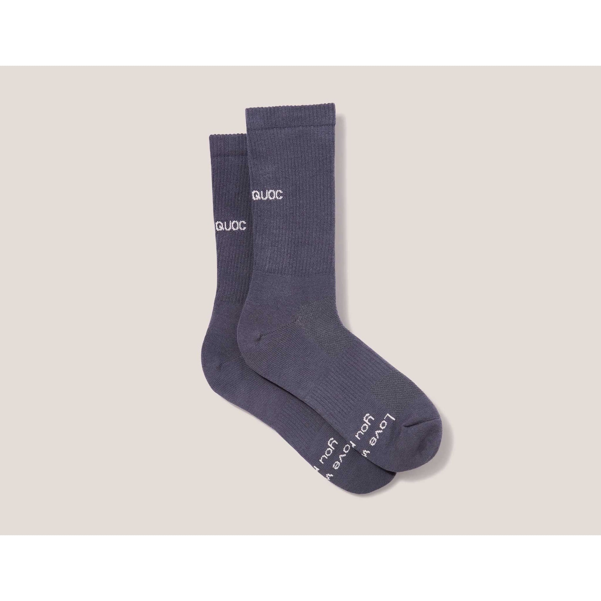 QUOC ALL ROAD SOCK - CHARCOAL