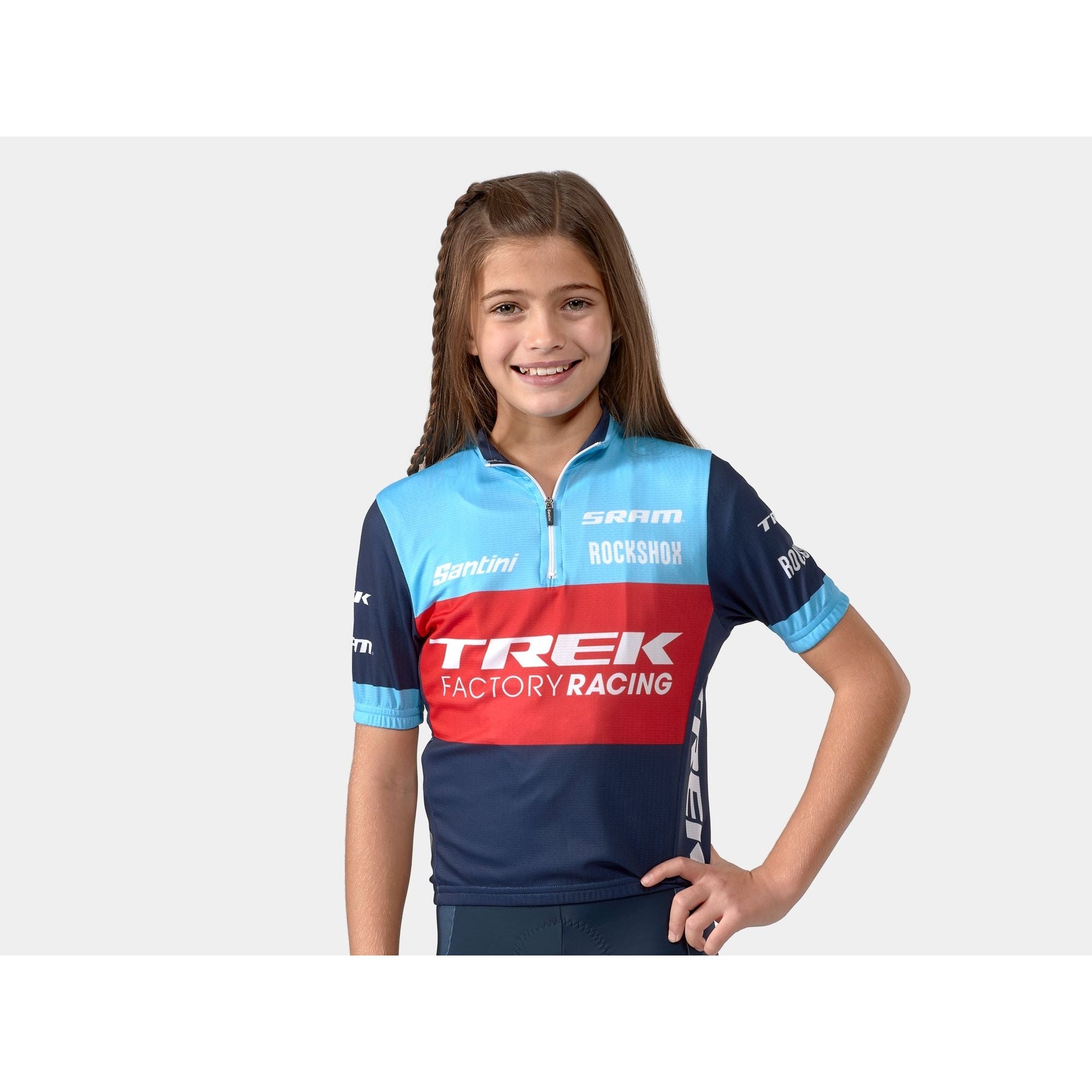 Santini Trek Factory Racing XC Team Replica Kids' Cycling Je